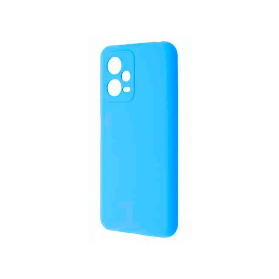 Silicone Case with Camera Shield for Xiaomi Redmi Note 12 Pro Blue